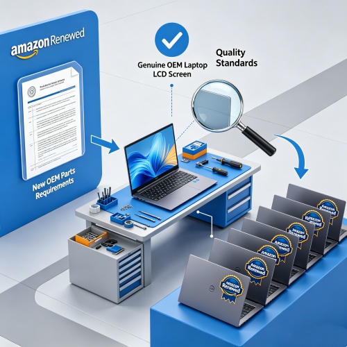 Amazon Renewed Tightens OEM Parts Requirements – How Refurbishers Should Choose Compliant Screen Suppliers