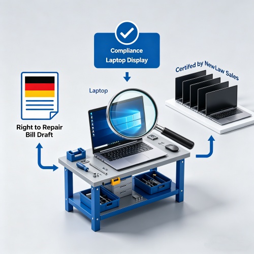 Germany‘s Right to Repair Draft Includes Laptop Displays – What Refurbishers Need to Know